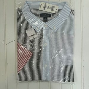 NEW Club Room XXL Striped Short Sleeve Shirt